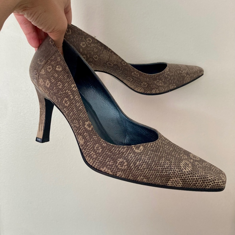 Genuine Monitor Lizard / Ring Lizard NWOT stilettos Stuart Weitzman Spain
